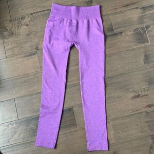 Purple cozy leggings